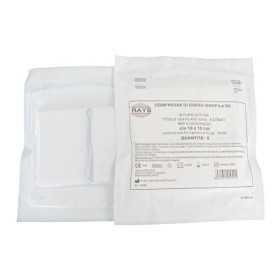 Sterile folded cotton gauze compress 10 x 10 cm 8 layers - 10 pcs.