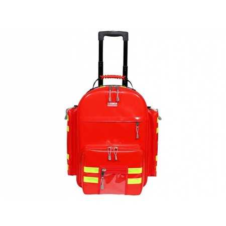 Logic 2 Pvc Backpack With Trolley - Red