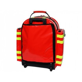 Logic 2 pvc rugzak met trolley - rood