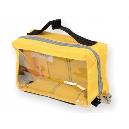 E1 handbag - rectangular with window - yellow