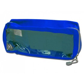 E2 handbag - rectangular with window - blue