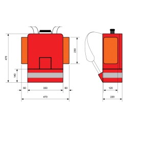 Rucksack für notfall und erste hilfe