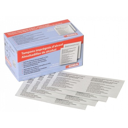 Alcomed alcohol pads - box med 100 pads - konf. 100 st.