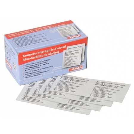 ALCOHOL PADS ALCOMED - Box mit 100 Pads - Karton 10000 Stk.