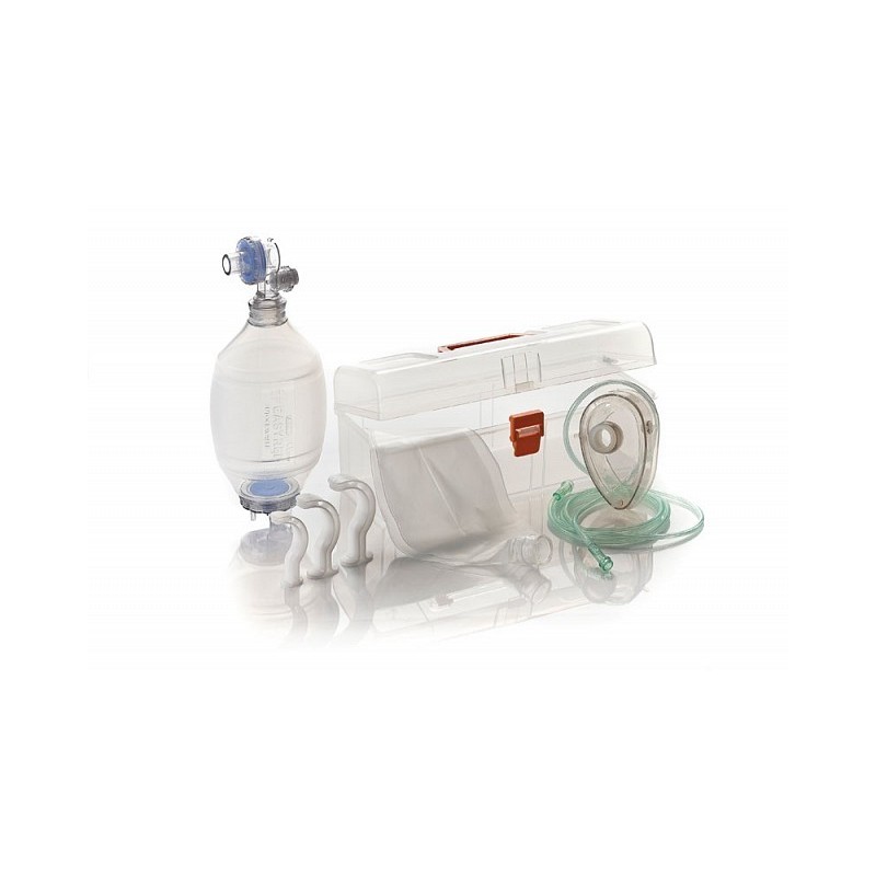 Autoclavable resuscitation kit with silicone bag for adults
