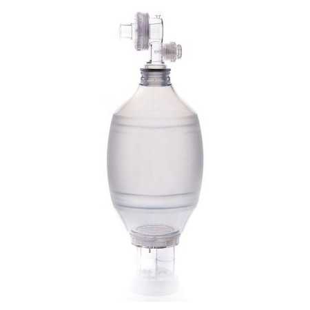 Autoclavable silicone resuscitator without mask with overpressure valve