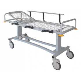 Professional stretcher with sides and cylinder holder