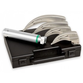 "Gima Green" Laryngeal Set FO Led 4 Mc-Int Blades 1-2-3-4 - 3.5V