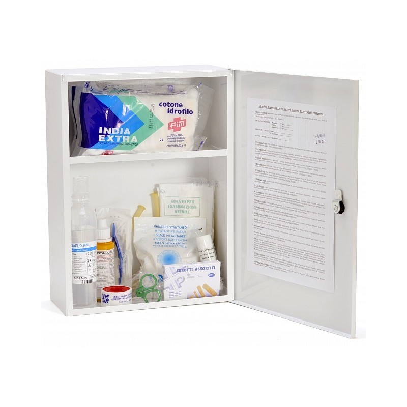 Metalmed group c first aid locker - annex 2 up to 2 workers