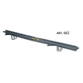 Stretcher foldable in 2 with removable telescopic handles