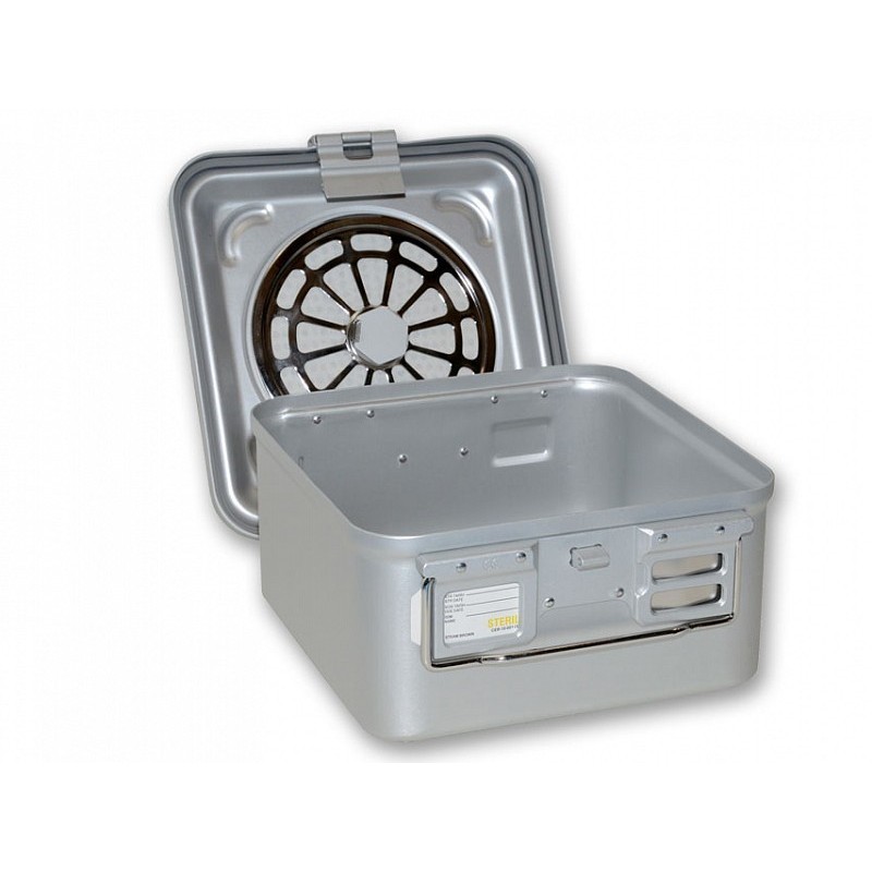 Posoda z majhnim filtrom h150 mm - siva