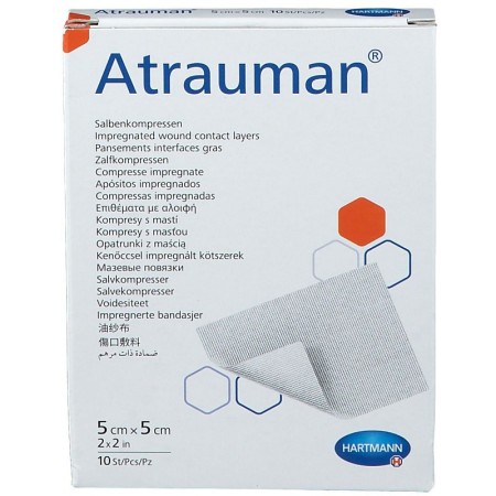 Atrauman medicazione in poliestere emulsionata 5 x 5 cm - 10 pz.