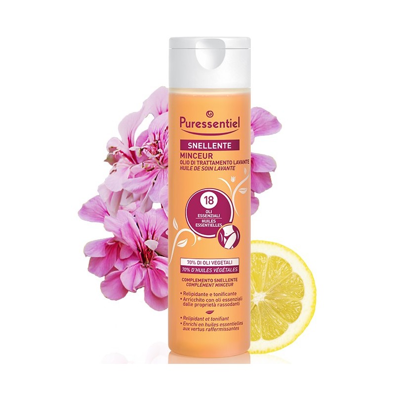 Óleo de tratamento de limpeza e emagrecimento puressentiel 18 Óleos essenciais 200 ml