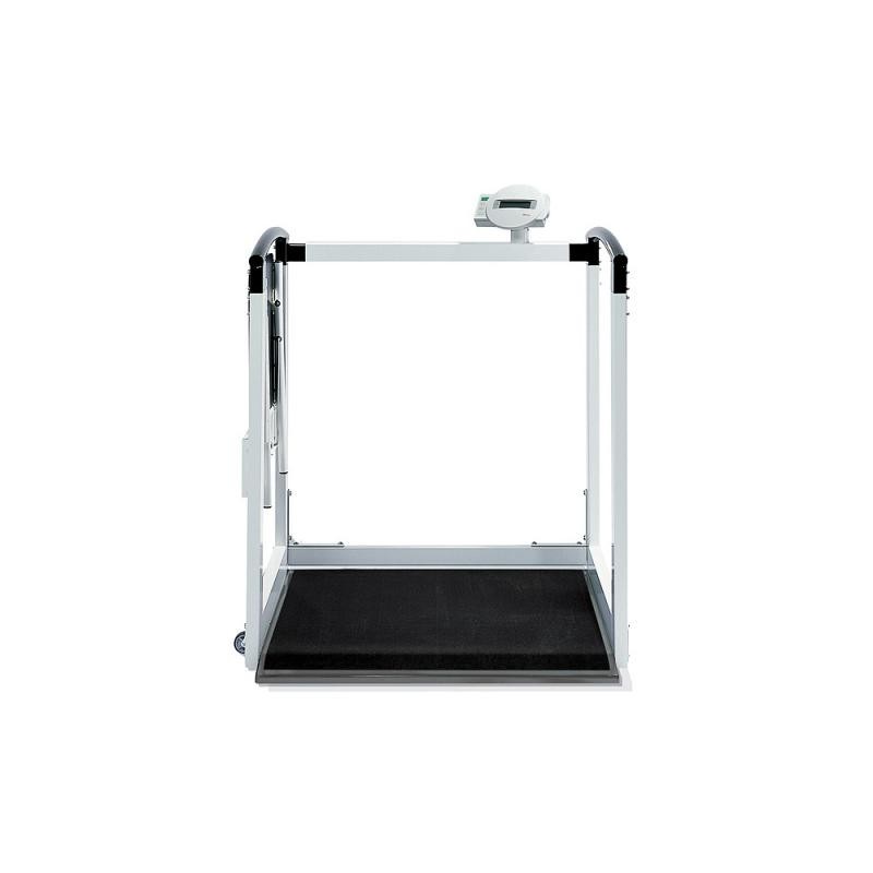 Multifunction digital scale equipped with handrail and folding seat seca 685