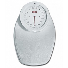 Weiße mechanische bodenwaage mit ziffernblatt seca 750