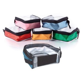 Kit of 5 colored modules with transparent velcro for backpacks and emergency bags