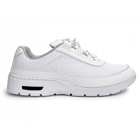 Berufsschuh hf100 - 37 - mit schnürsenkeln - weiß - 1 paar