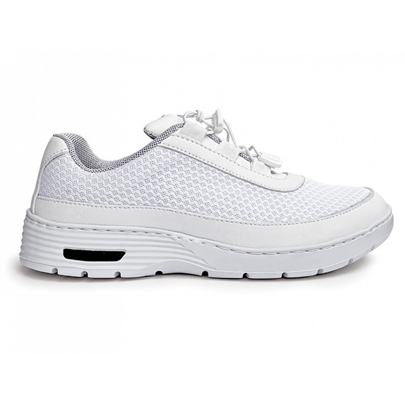 Pantofi profesionali hf100 - mărimea 37 - cu șireturi - alb - 1 pereche