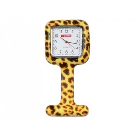 Nurses watch - square - leopard pattern