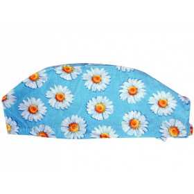 Patterned hat - daisies - m
