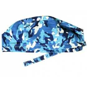 Patterned cap - military blue - m