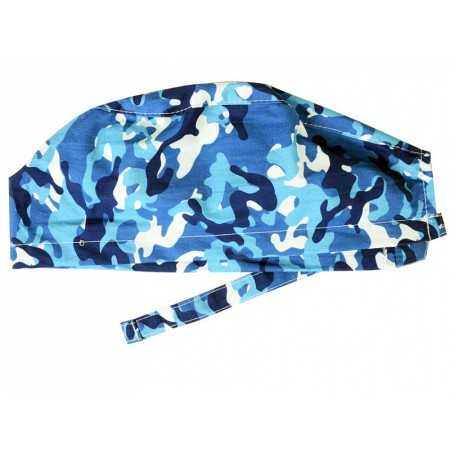 Cappellino fantasia - militare blu - m