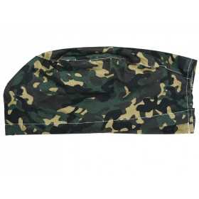 Patterned cap - green military - m