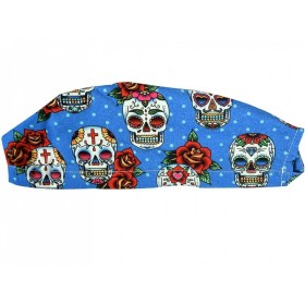 Patterned hat - skull - m