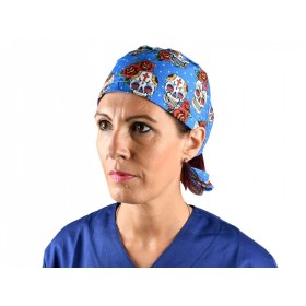 Patterned cap - skull - m