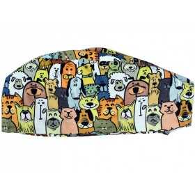 Patterned hat - dogs - m