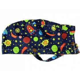 Patterned hat - space - m