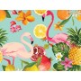 Chapeau à motifs - flamants roses - l