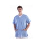 Tunic - cotton/polyester - unisex - size xs light blue