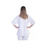 Tunic with buttons-cotton/ pol.-donna xs white