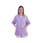 Tunic with buttons-cotton/ pol.-donna 's purple