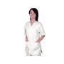 Tunic with buttons-cotton/pol.-unisex m white