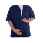 Casacca con bottoni-cotone/pol.-unisex xs blu