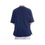 Tunic with buttons-cotton/pol.-unisex m blue