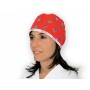 Patterned cap - red