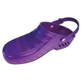 Purple clogs - with holes and strap - 43-44 - 1 pair