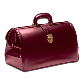 "supertexas leather" bag - burgundy