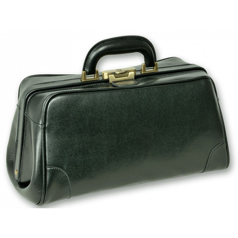 "florida läder" väska - svart