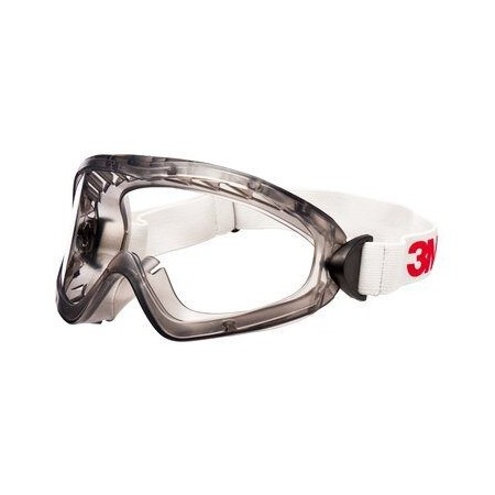 2890s 3m protective goggles, transparent pc lens (as/af), gas-tight, elastic band