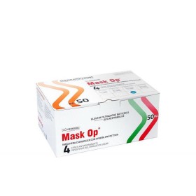 Mask Op - 4-lagige OP-Maske mit Anti-Beschlag-Visier - 50 Stk.