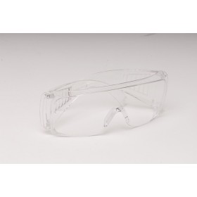 Transparente schutzbrille mit bügeln