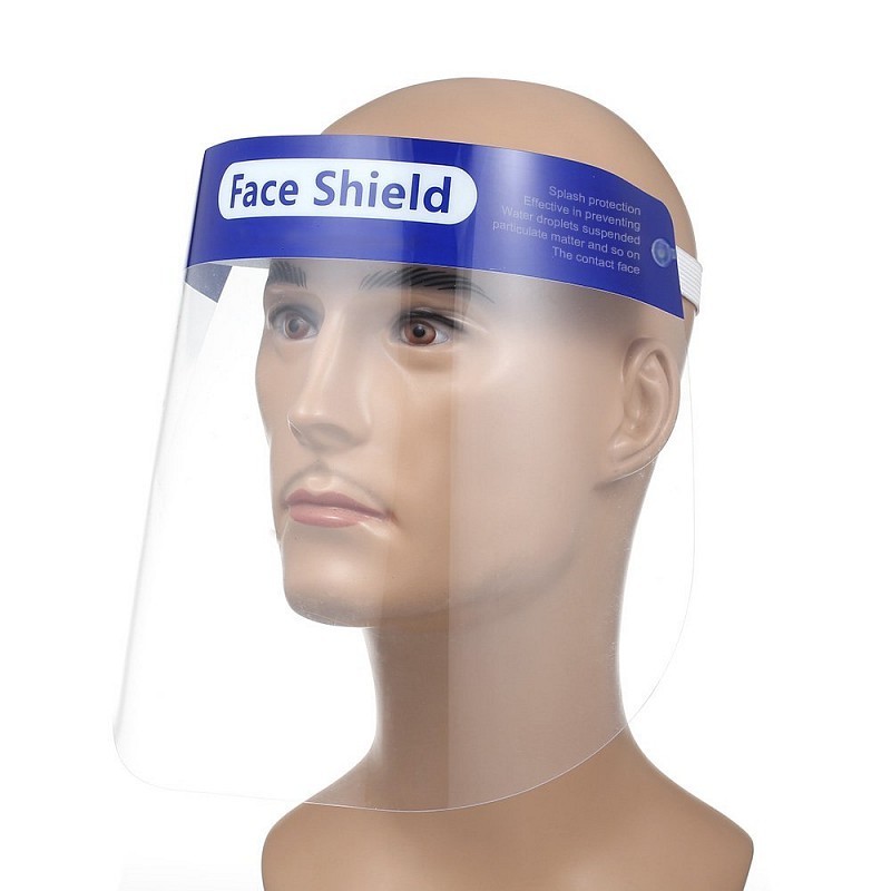 Visual - splash guard visor in plastic material