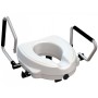 Raised toilet with reclining armrests - 12.5 cm