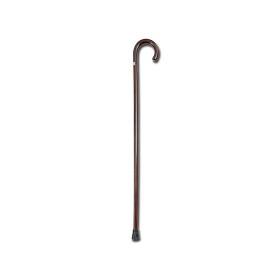"giotto" wooden walking stick - curved handle for men