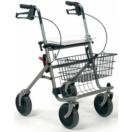 Rollator with stick holder vermeiren 286e