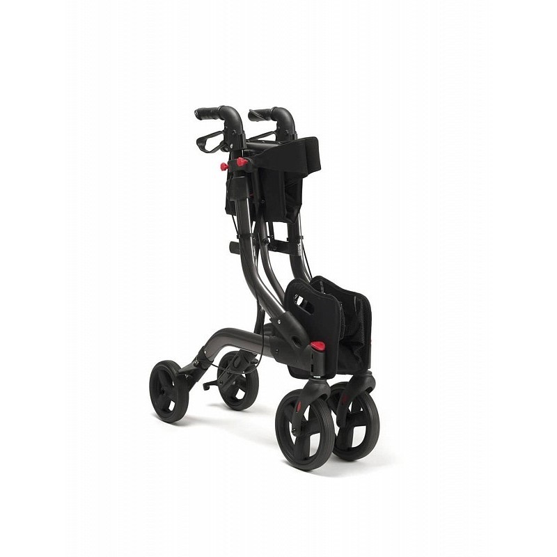 Rollator met stokhouder en rugsteun vermeiren four light